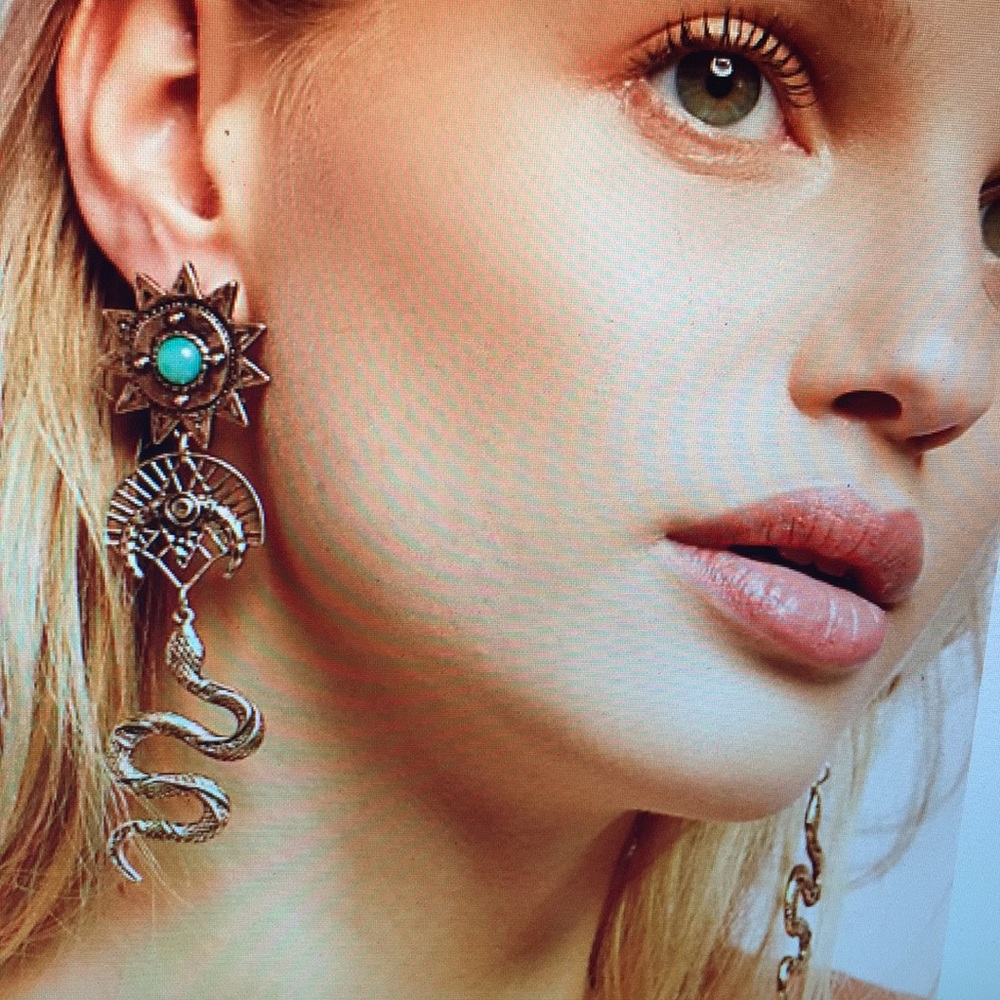 Free People Sumo Charm Drop Dangle Earrings